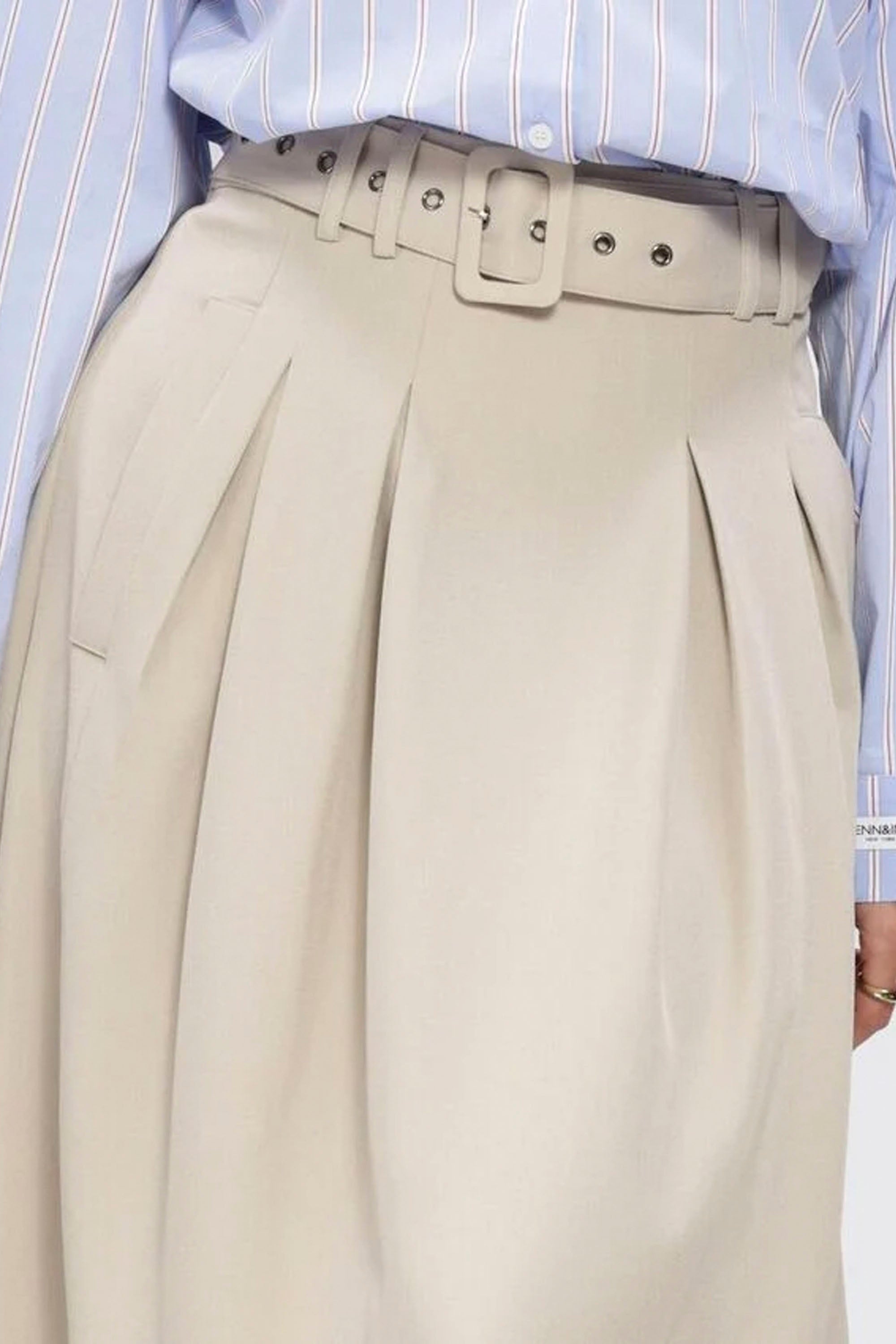 CO´COUTURE - LUNACC BELT PLEAT SKIRT