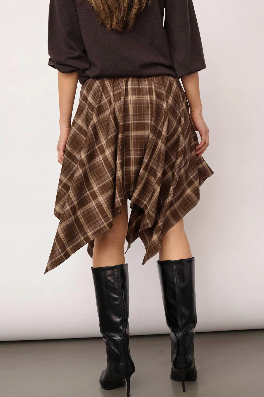 CO´COUTURE - DAGNYCC CHECK TIE SKIRT