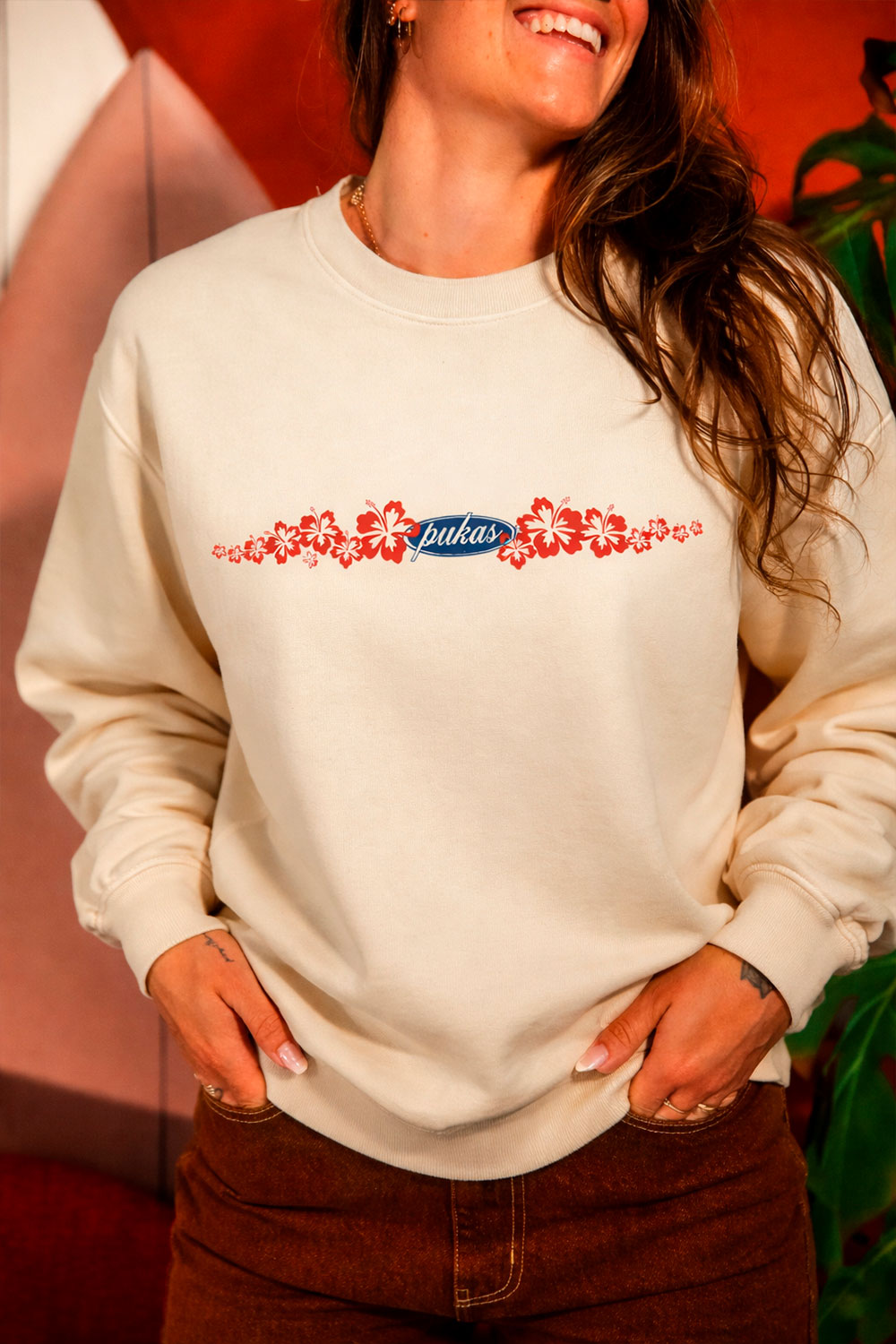PUKAS - ALOHA OVERSIZE CREWNECK