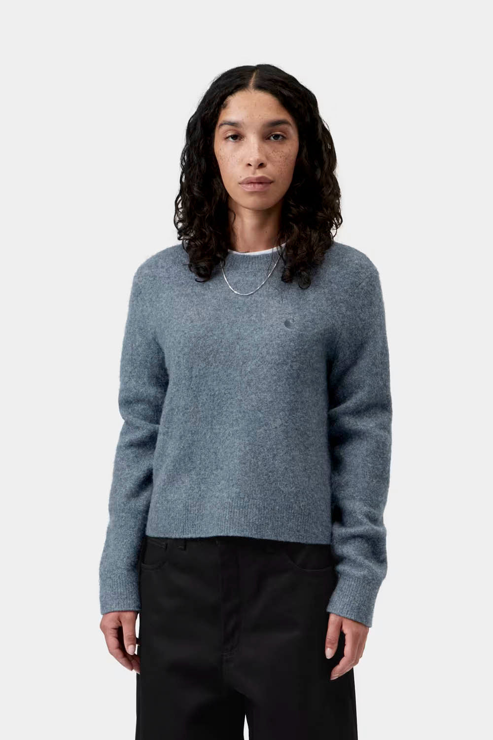 CARHARTT WIP - CURTIS SWEATER - TANGLED SHADY BLUE