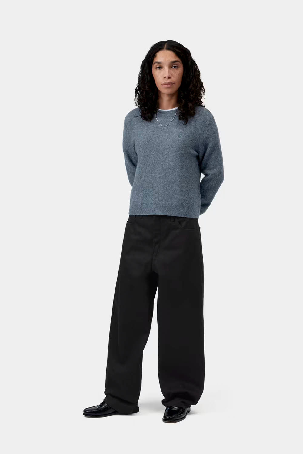 CARHARTT WIP - CURTIS SWEATER - TANGLED SHADY BLUE