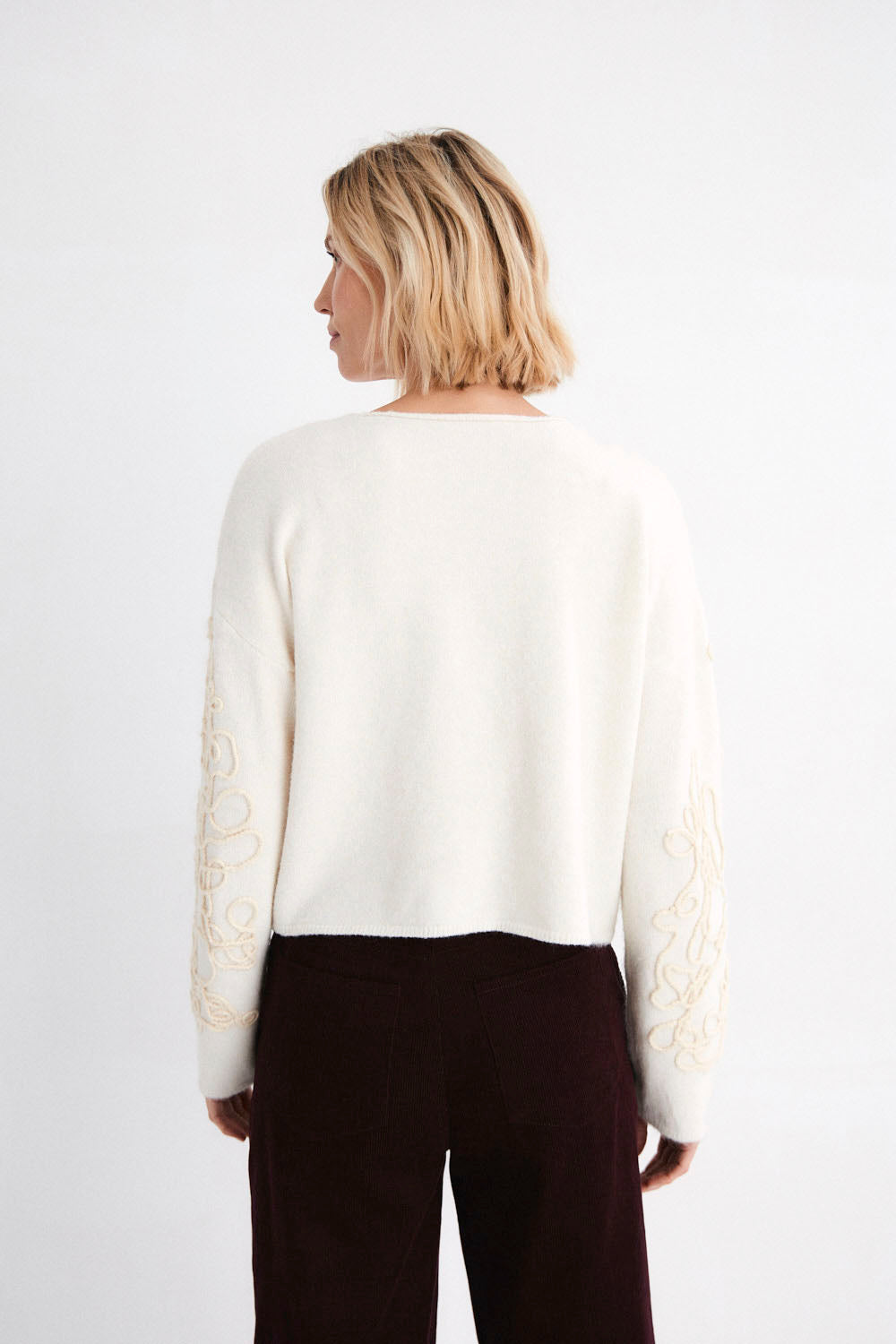 MUS & BOMBON - ERIAS CARDIGAN - OFF WHITE