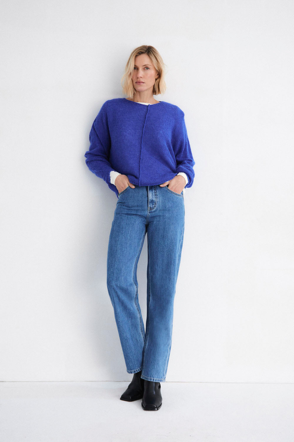 MUS & BOMBON - LUMEN SWEATER - KLEIN BLUE