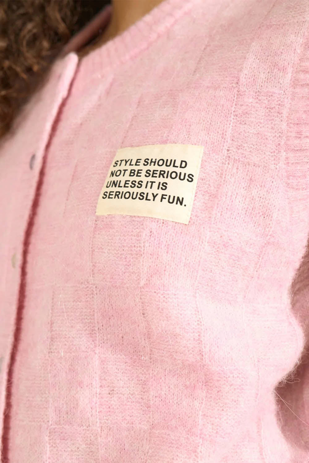 NÜMPH - NURIETTE CHECK VEST - PINK LADY