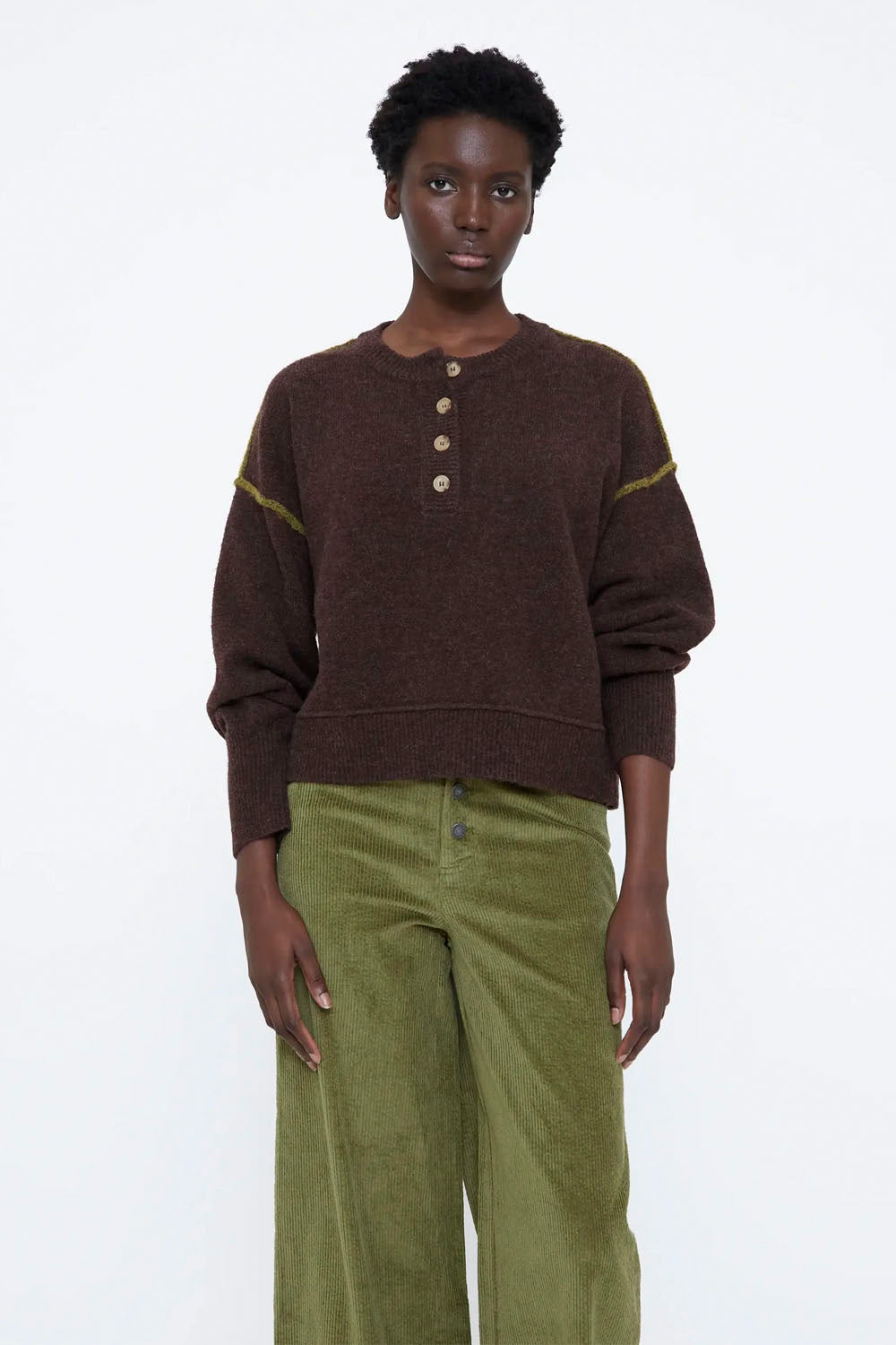 WILD PONY - BROWN SWEATER