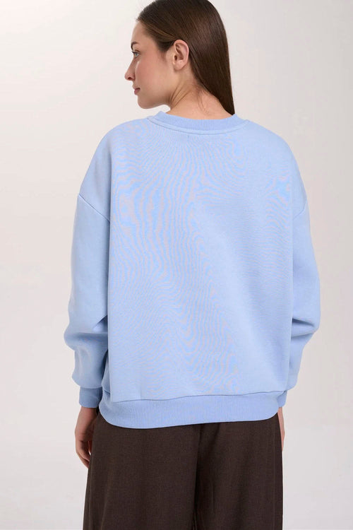 24COLOURS - BLUSH SWEATSHIRT - BLUE