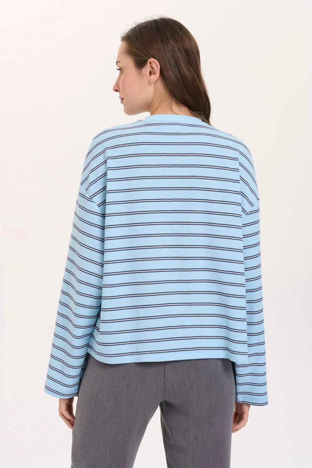 24COLOURS - STRIPED BLUE SWEATSHIRT