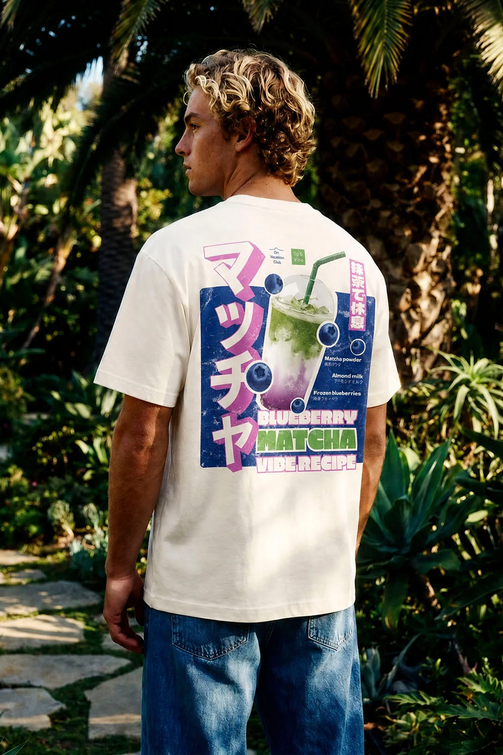 ON VACATION - BLUEBERRY MATCHA T-SHIRT
