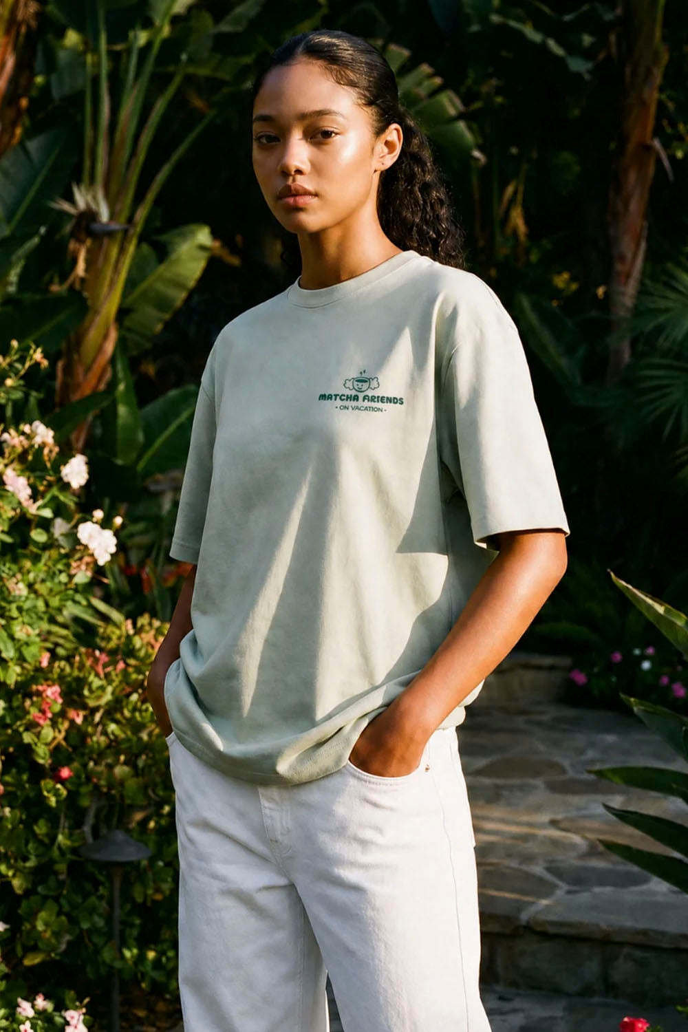 ON VACATION - MATCHA FRIENDS T-SHIRT