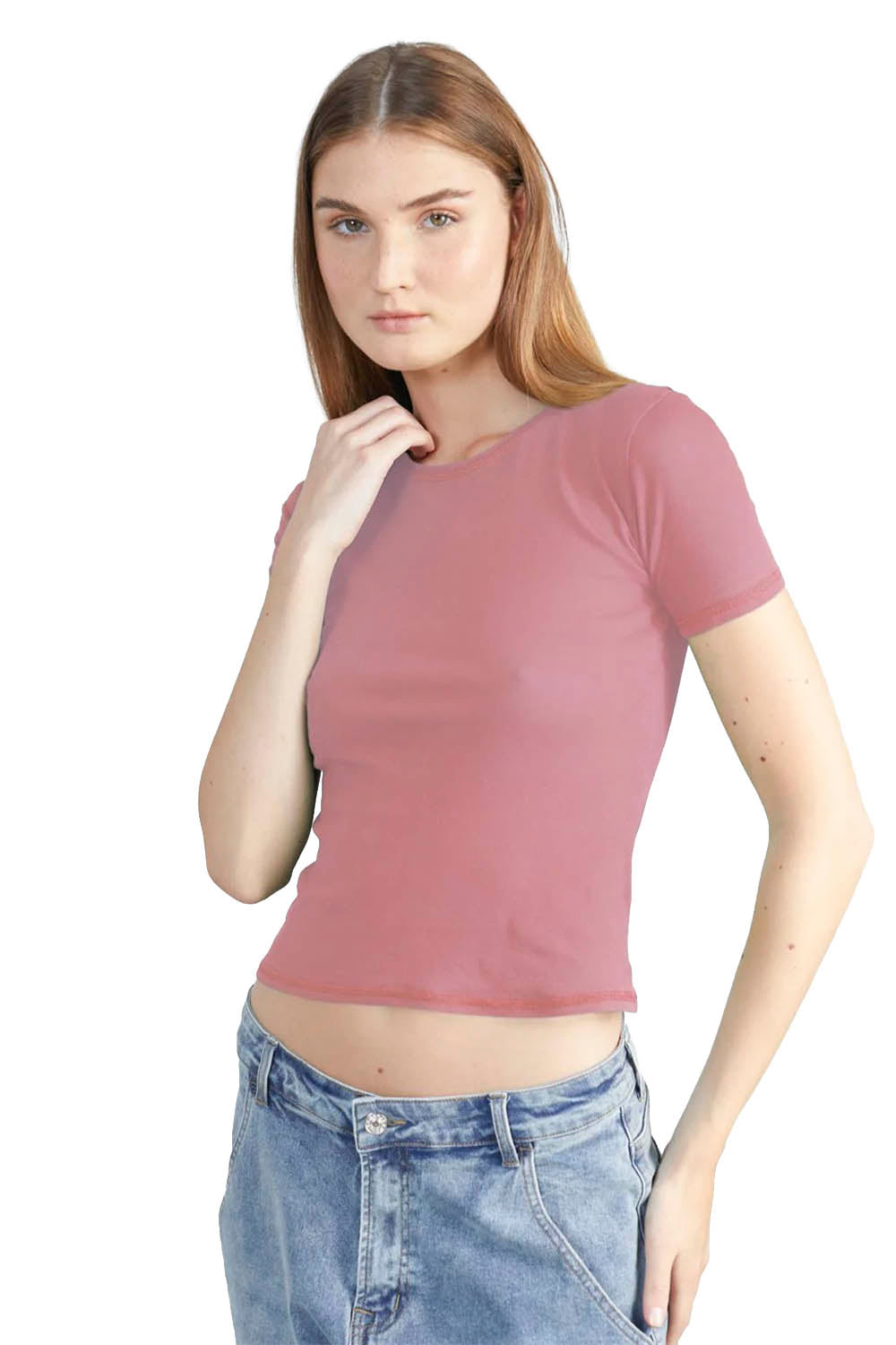 24COLOURS - PLAIN ROSE T-SHIRT