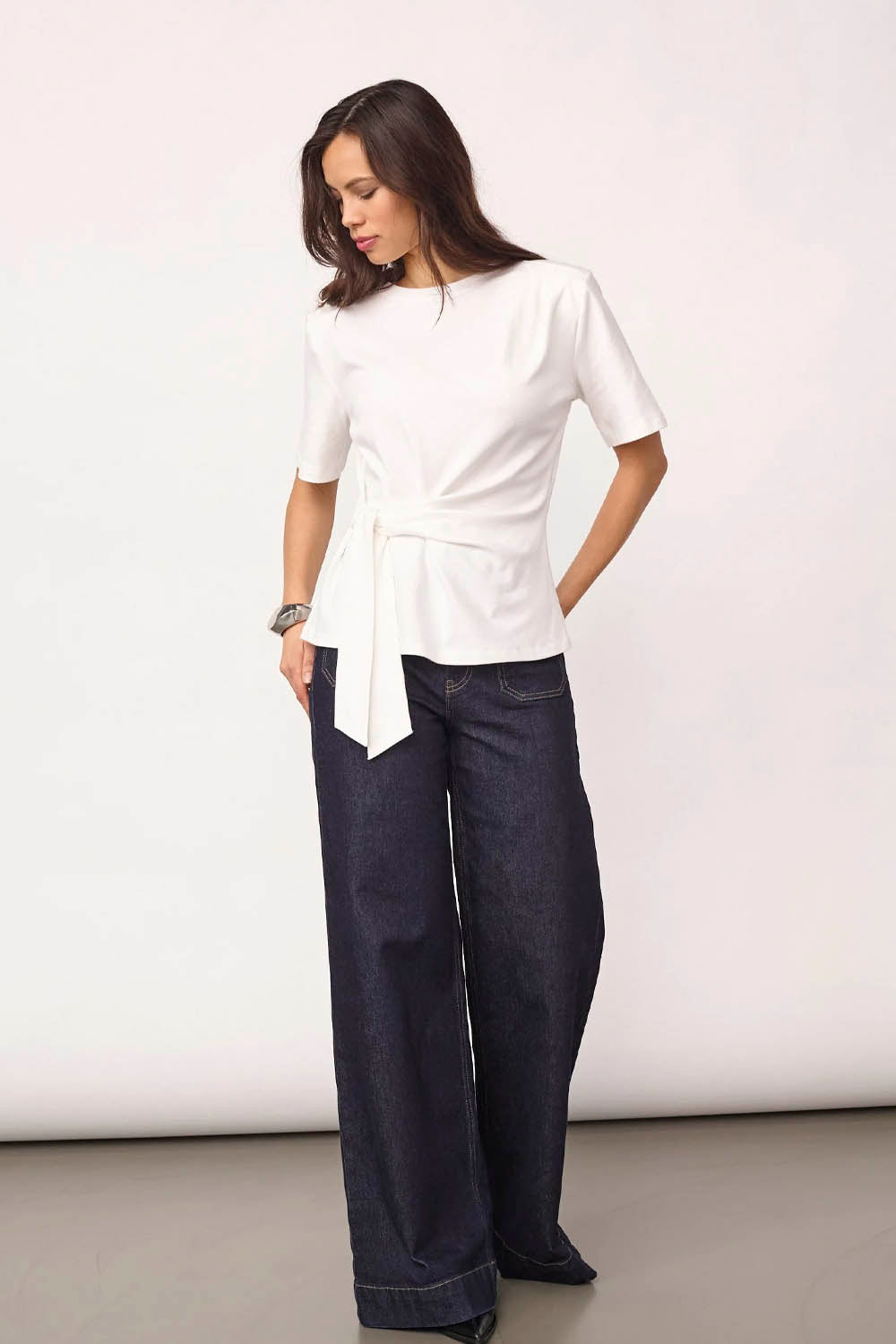 CO´COUTURE - ORIANECC PLEAT TIE TEE