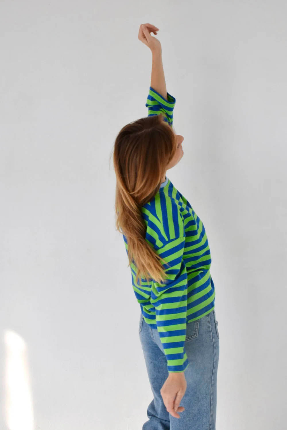MIND TRAVELER BCN - NURIA LONG SLEEVE TEE - GREEN NAVY