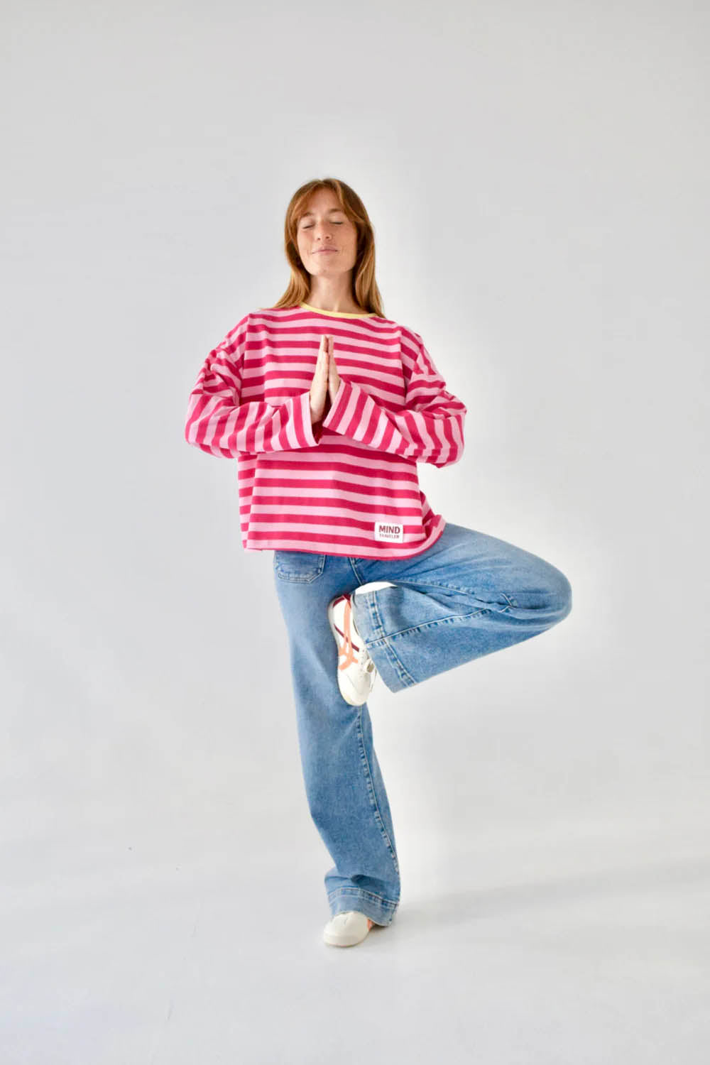 MIND TRAVELER BCN - NURIA LONG SLEEVE TEE - PINK FUCHSIA