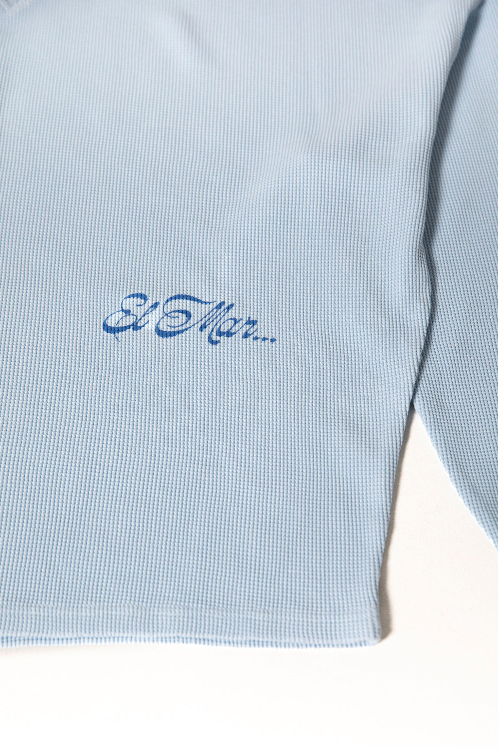 PUKAS SURF SHOP - EL MAR WAFFLE LONG SLEEVE TEE - SKY