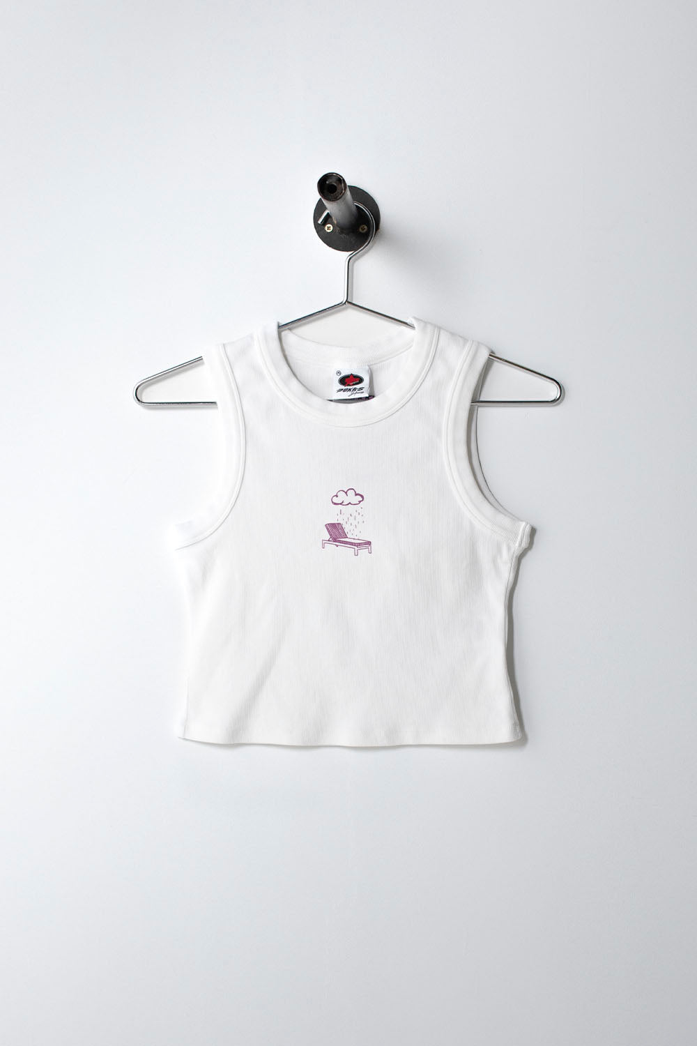 PUKAS SURF SHOP - NO DRAMA TANK TEE - WHITE