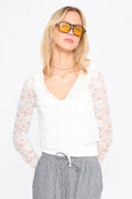 24COLOURS - WHITE LACE BLOUSE