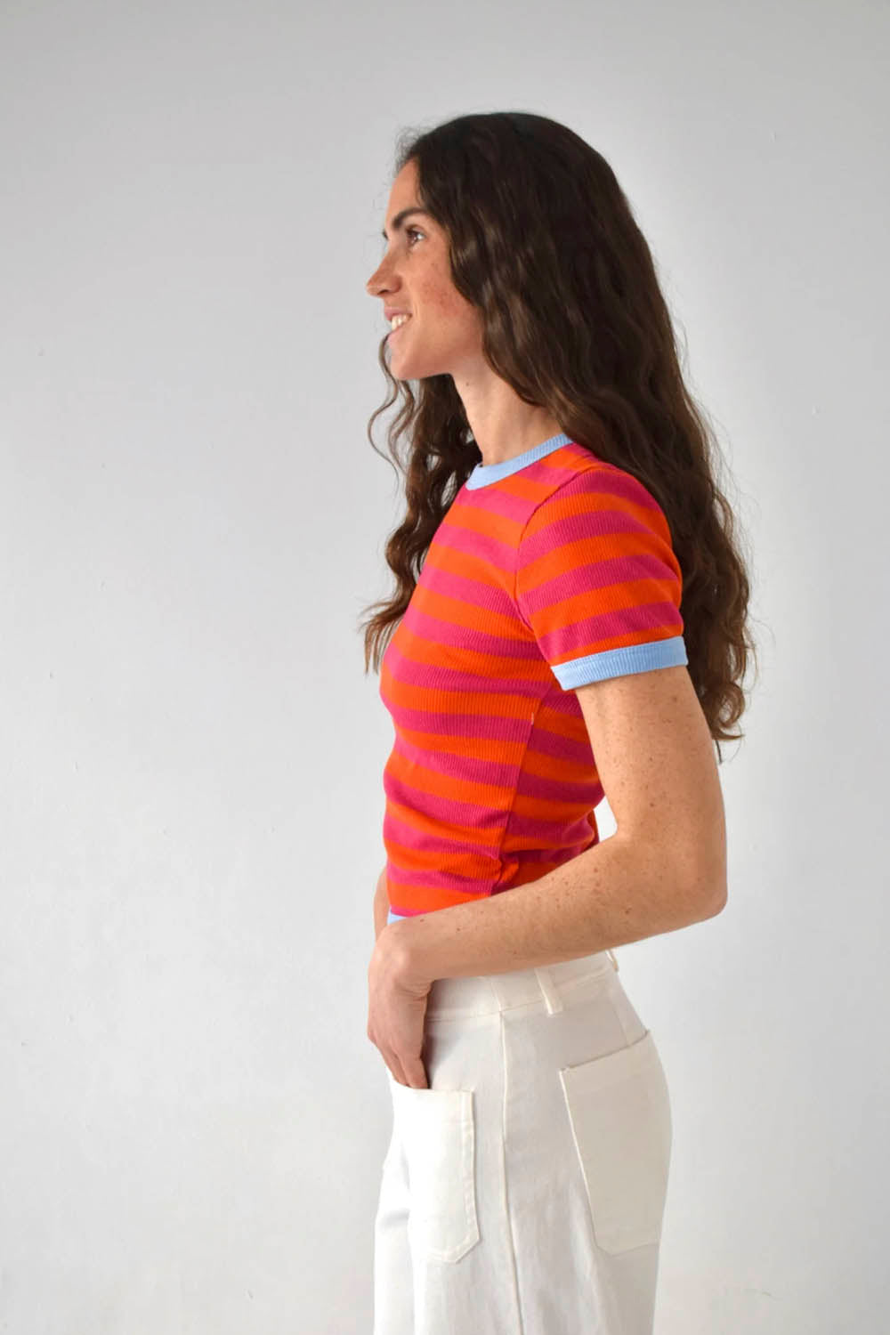 MIND TRAVELER BCN - TIARA TOP - ORANGE FUCHSIA