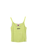 PUKAS - LOVE STRIPES RIB TANK - LIME