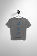 PUKAS SURF SHOP - 3 OLAS TEE - LIGHT GREY