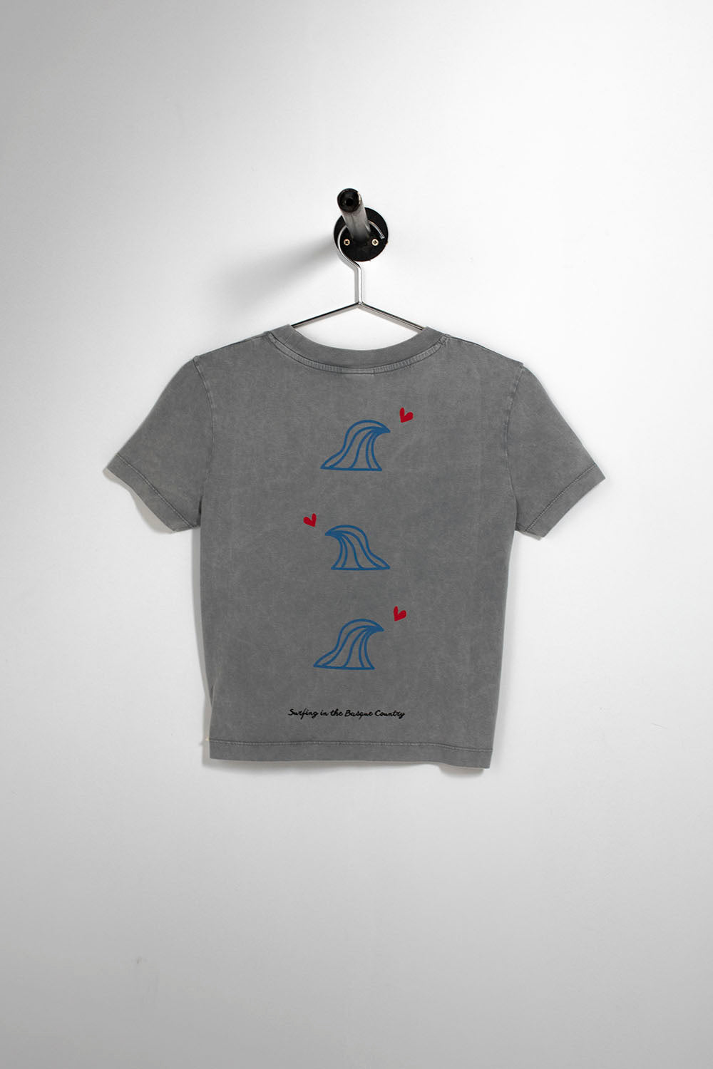 PUKAS SURF SHOP - 3 OLAS TEE - LIGHT GREY