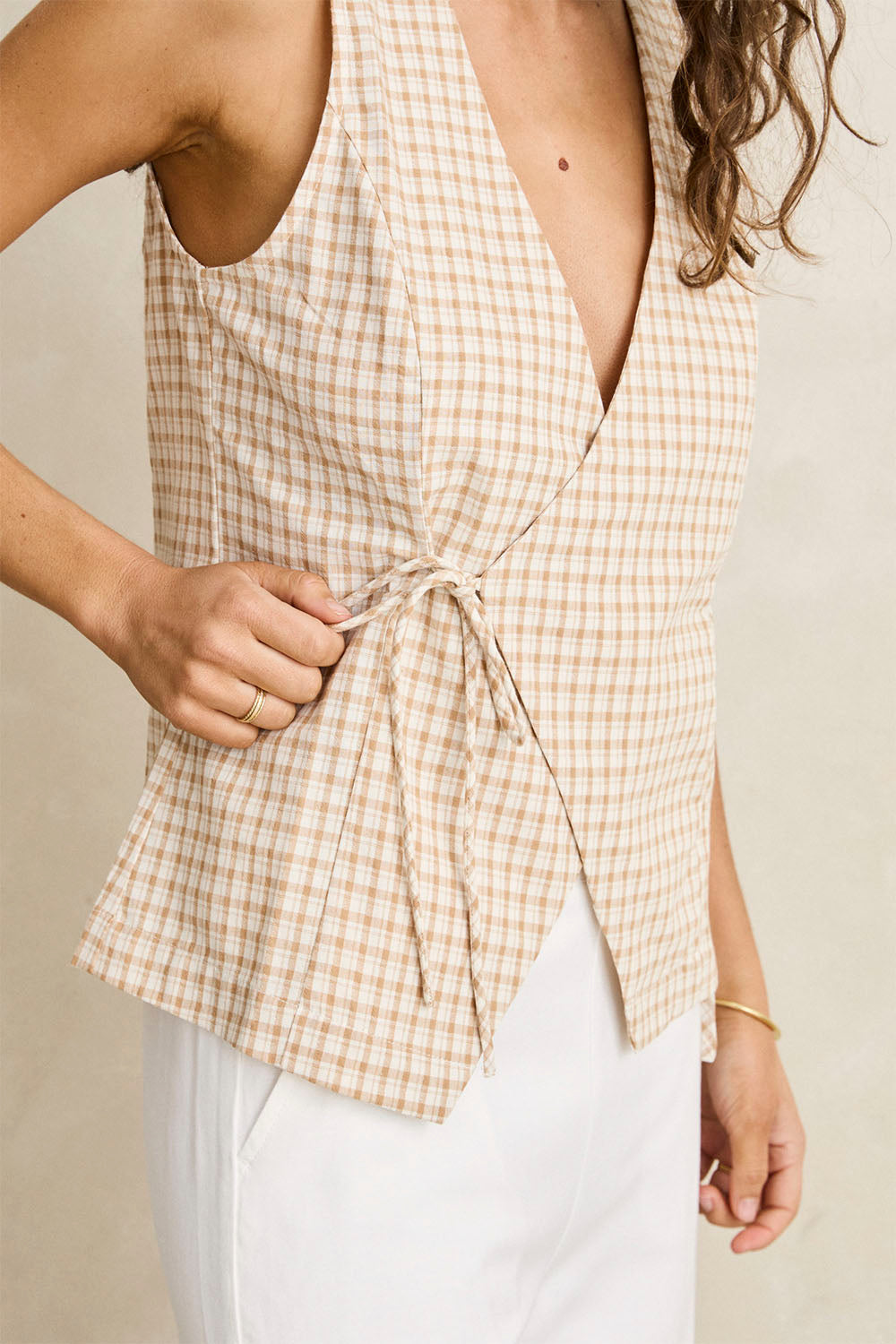 RHYTHM - LONDON CHECK VEST
