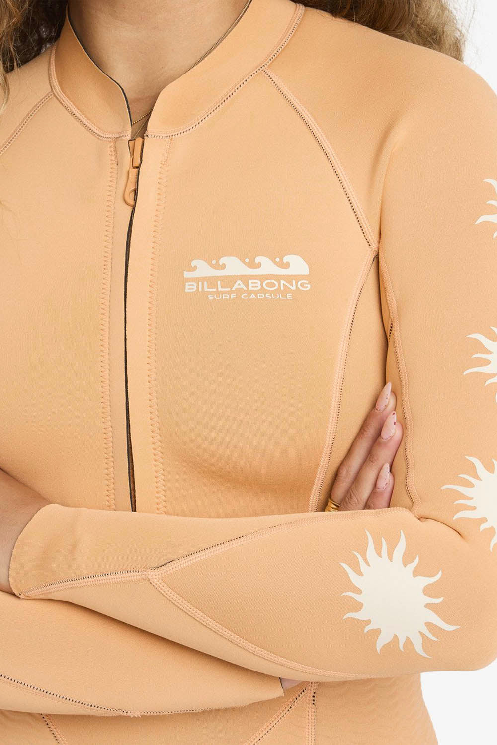 BILLABONG - SALTY DAYZ NATURAL - 2/2MM - FRONT ZIP - TANGERINE - WOMAN