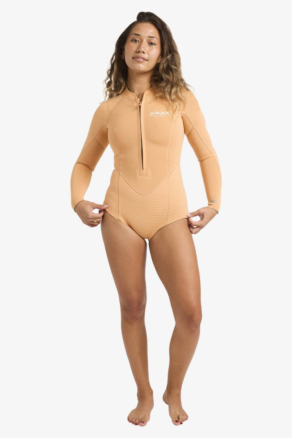 BILLABONG - SALTY DAYZ NATURAL - 2/2MM - FRONT ZIP - TANGERINE - WOMAN