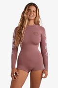 BILLABONG - SPRING FEVER NATURAL - 2/2MM - BACK ZIP - ROSEWOOD - WOMAN