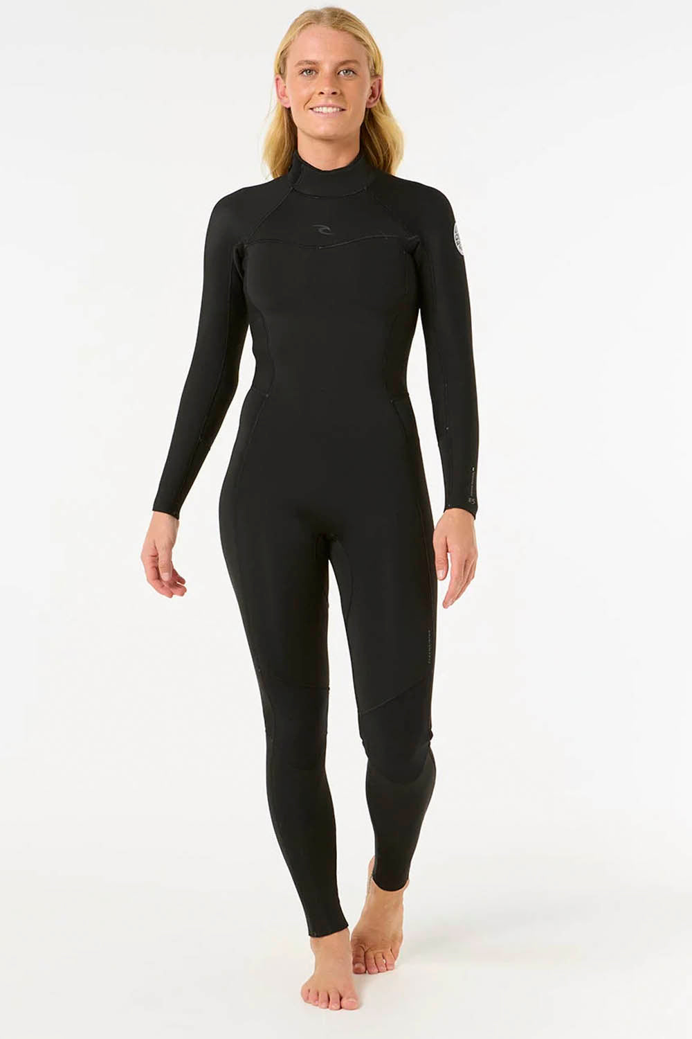 RIP CURL - DAWN PATROL - 3/2MM - BACK ZIP - BLACK - WOMAN