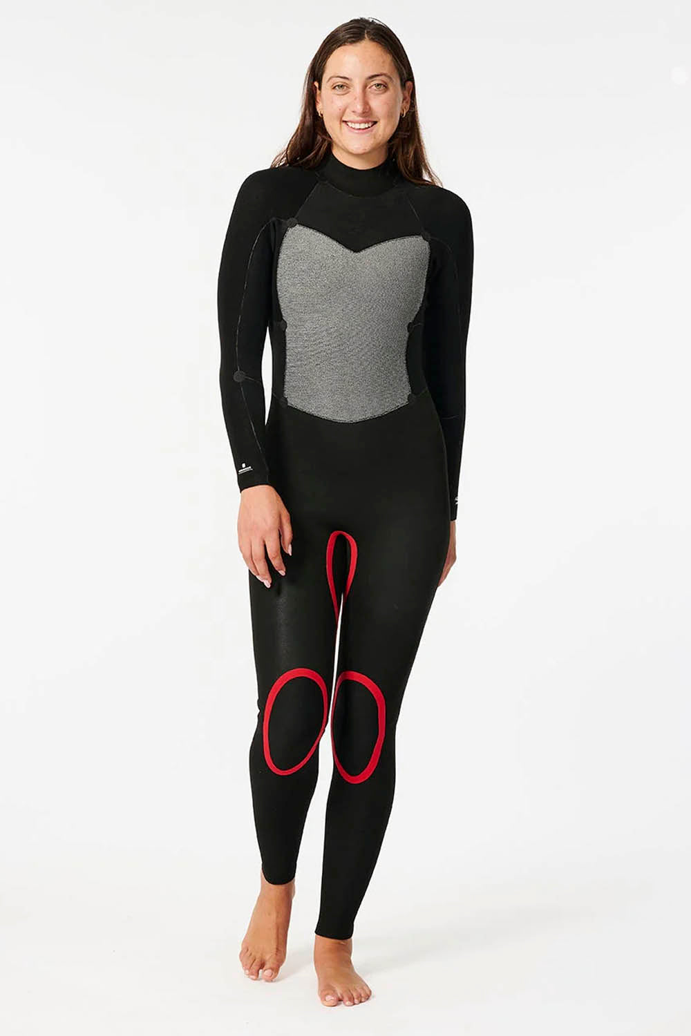 RIP CURL - OMEGA - 3/2MM - BACK ZIP - BLACK - WOMAN