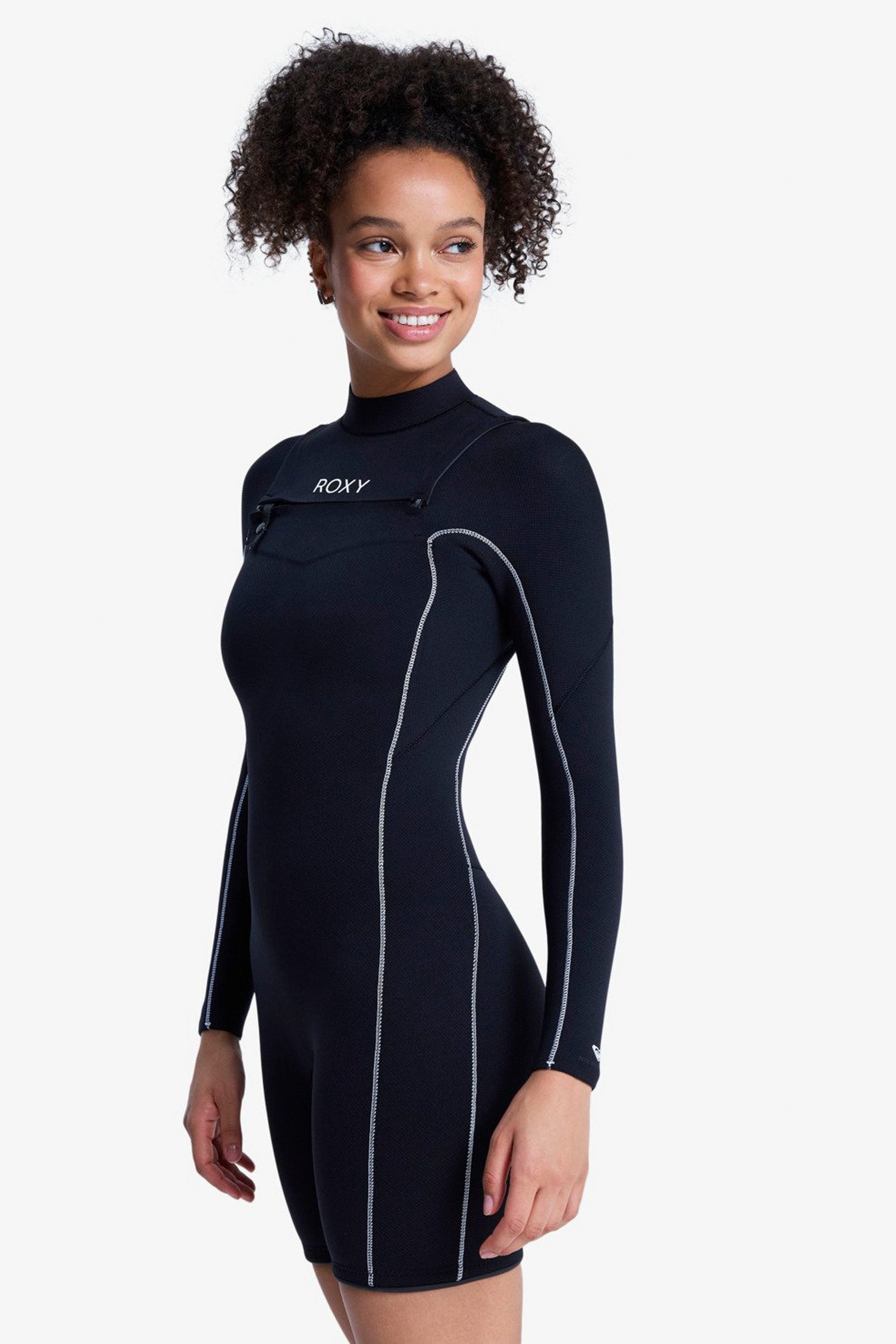 ROXY - ELITE EXTRA STRETCH - 2/2MM - FRONT ZIP - BLACK - WOMAN