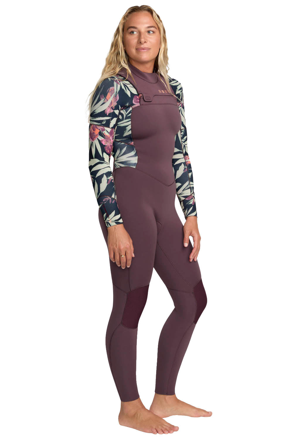 ROXY - SWELL NATURAL -3/2MM - CHEST ZIP - BLACK MULTI - WOMAN