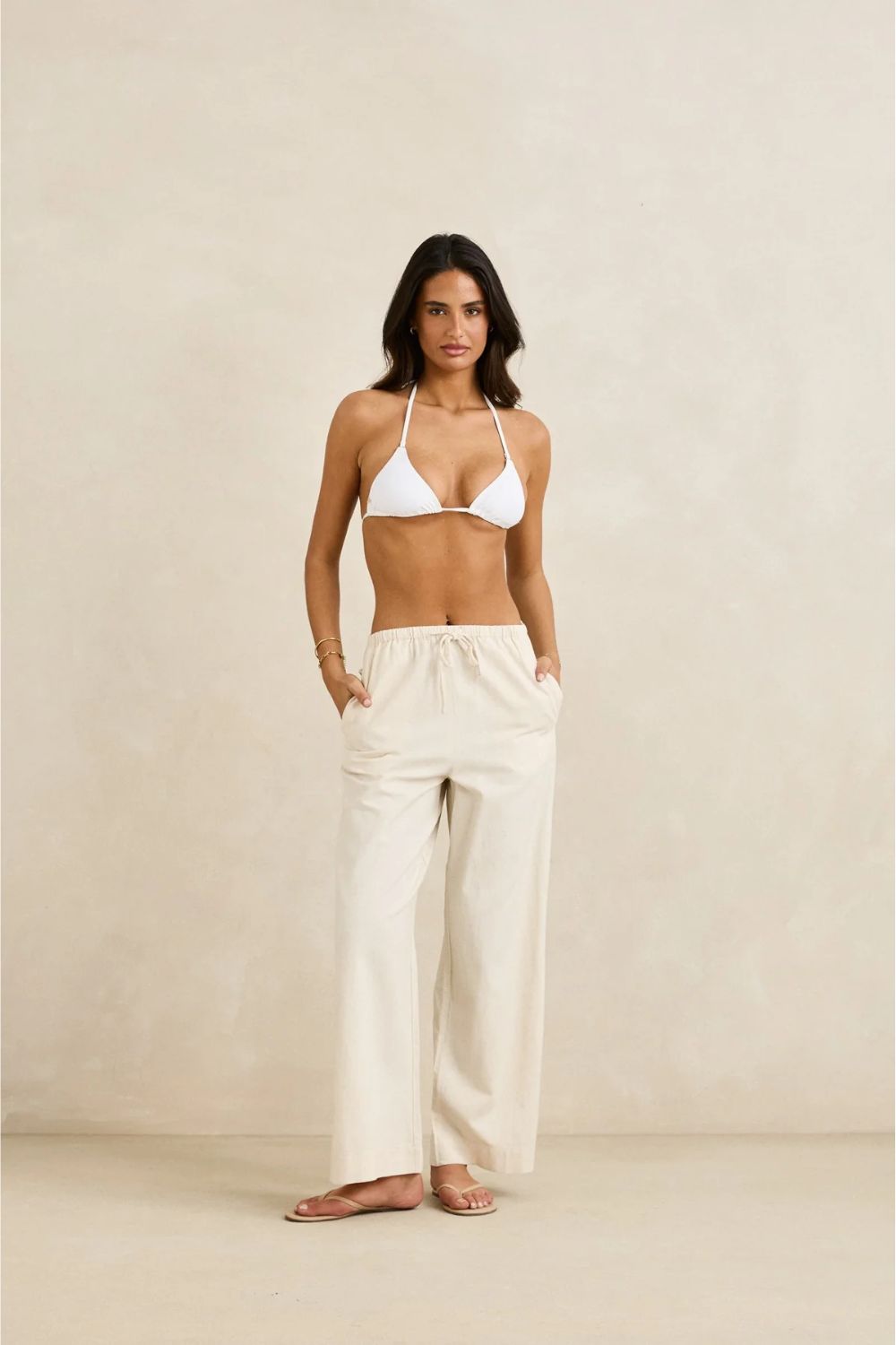 RHYTHM - CLASSIC DRAWSTRING PANT - OAT